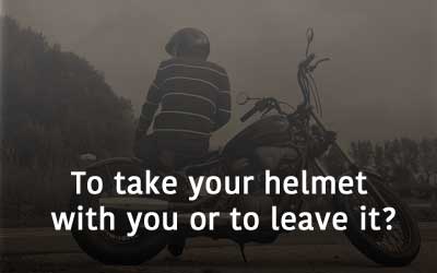 What To Do With Your Motorcycle Helmet When You Go Somewhere – Moto